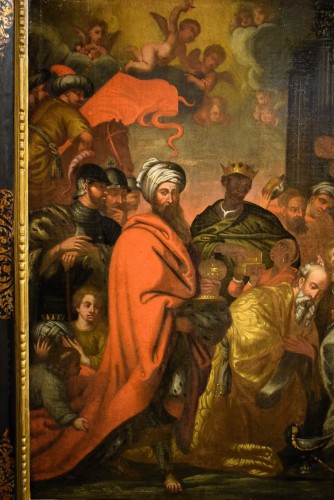 Paintings & Drawings  - The Adoration of the Magi -Flanders 1st half of the 17th century